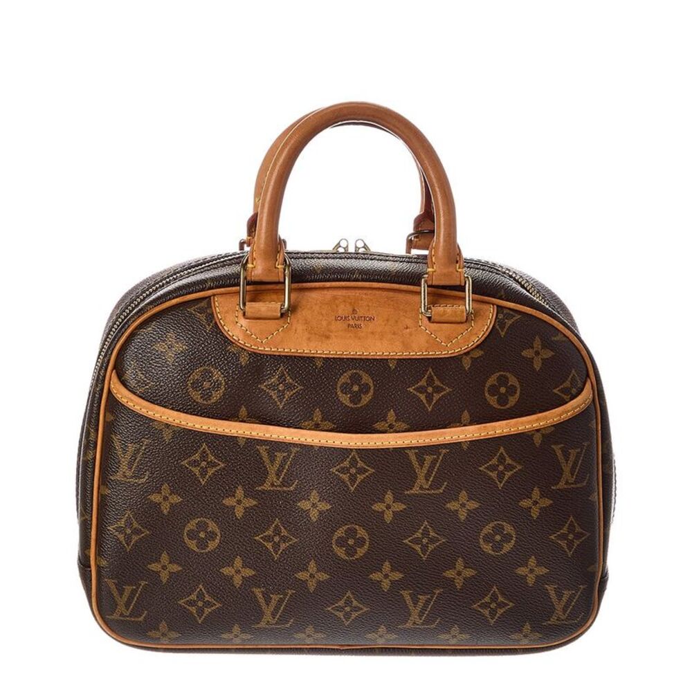 Louis Vuitton Brown Monogram Coated Canvas Trouville (Authentic Pre-Loved)